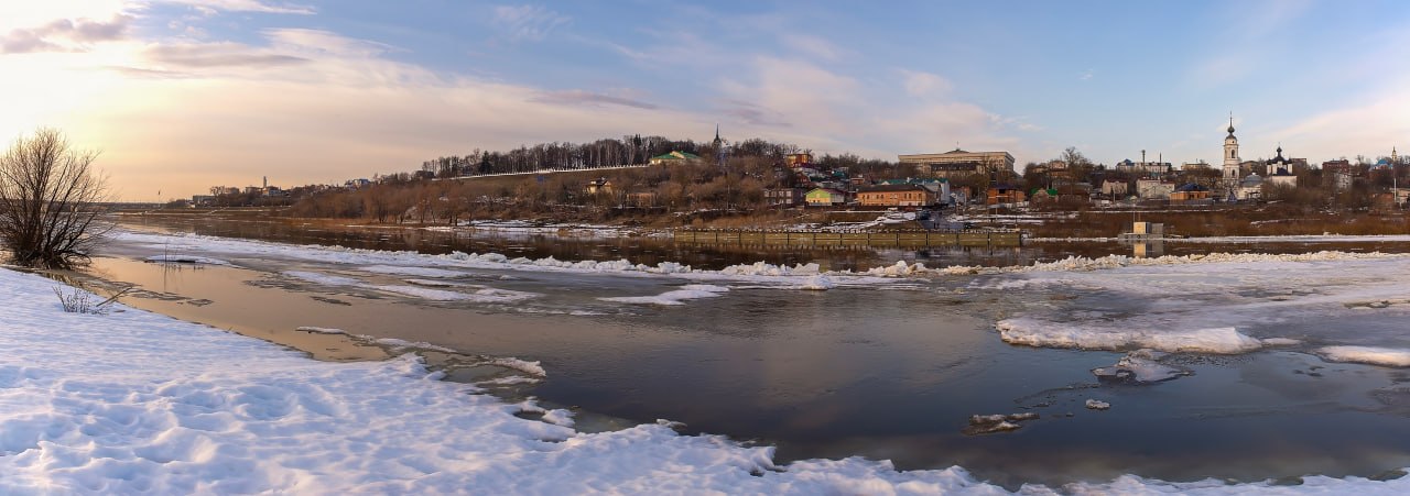 Ока освободилась ото льда, но подъем воды прекратился