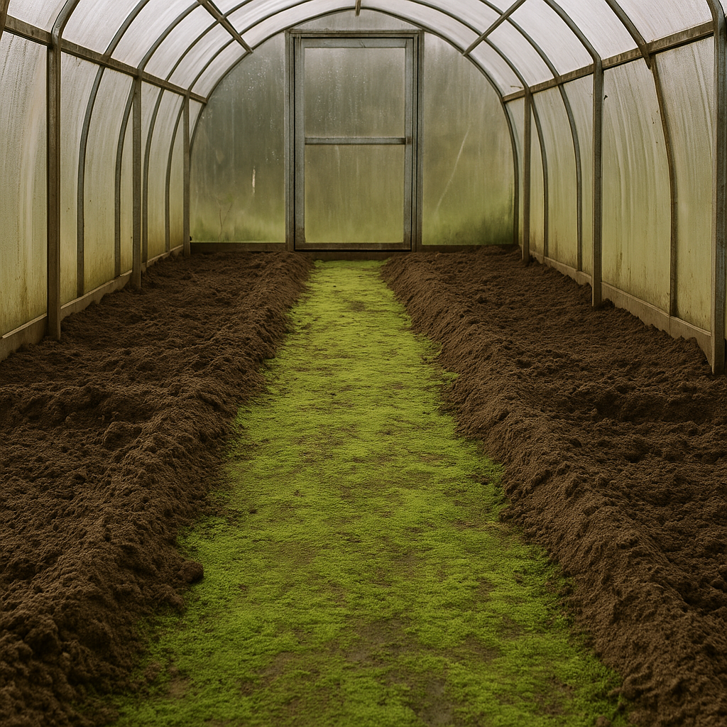 Почему почва в теплице покрывается зелёным налётом и как с этим справиться