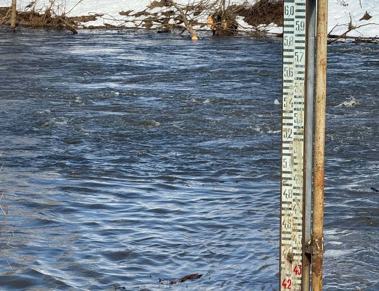 Река Протва в Обнинске за сутки поднялась на 37 см