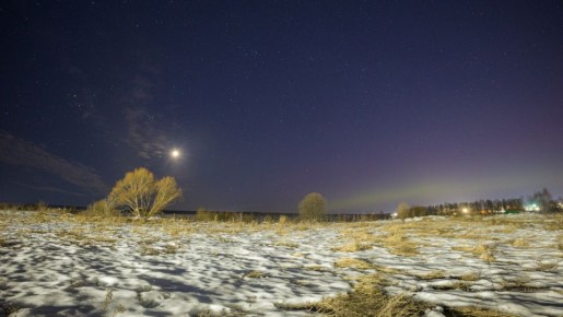 Под Калугой наблюдали северное сияние