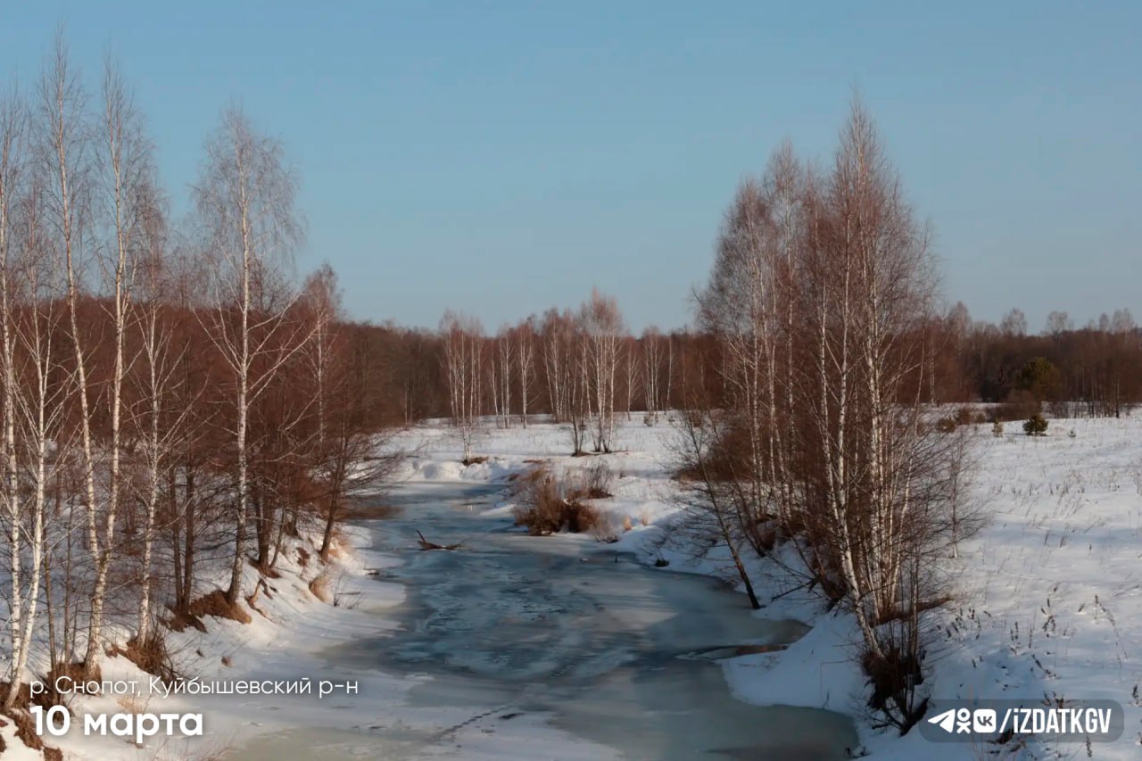 Наглядно как поднимается вода в одной из рек Калужской области