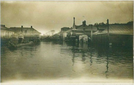 Разлив Оки в 1908 году.. Фото Н.Ченцов, "История Калуги" Наш канал в МАХ