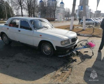 В Мещовске пожилой водитель сбил велосипедистку