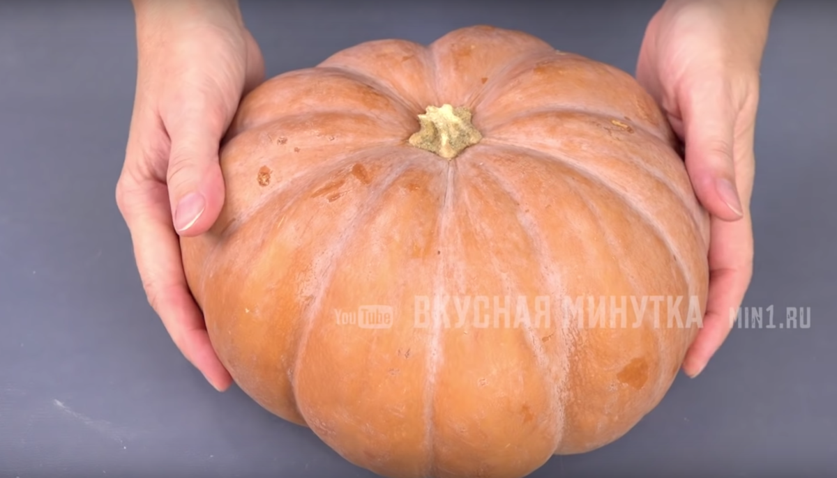 Такое необычное блюдо: тыква, фаршированная мясом и картофелем