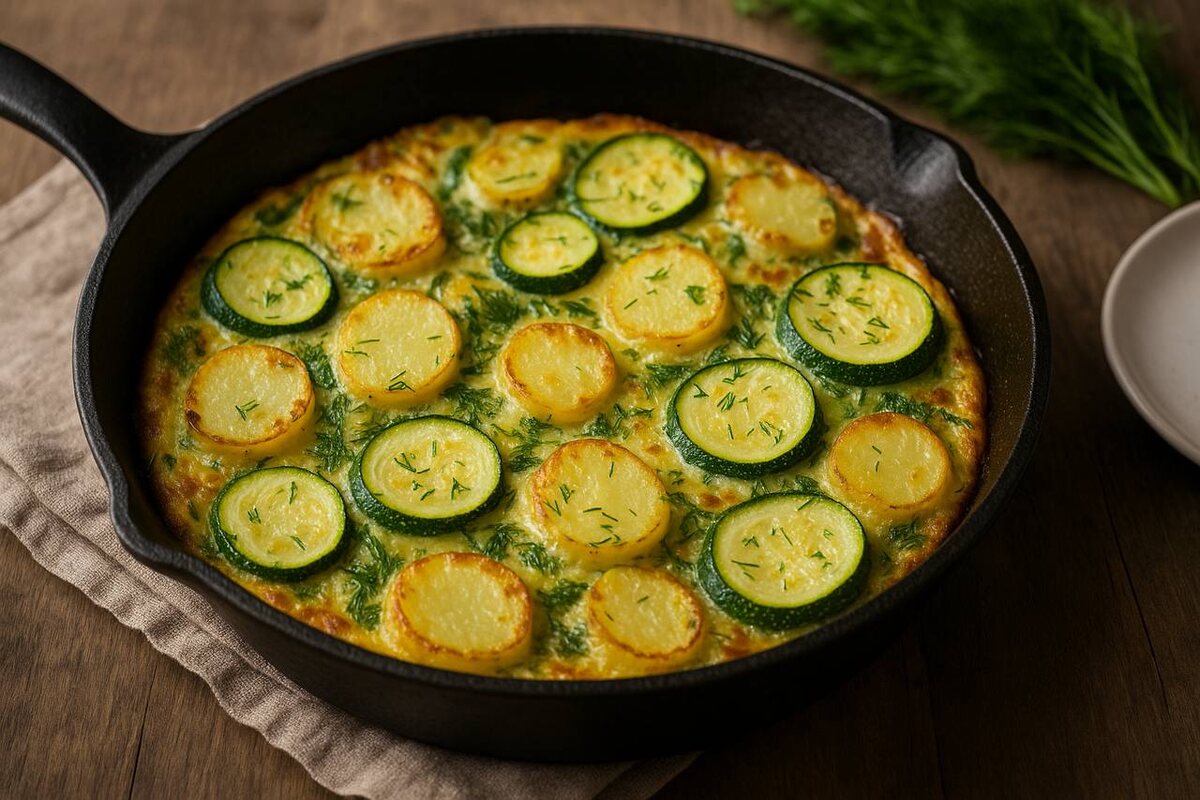 Летняя фриттата: легкий и сытный рецепт для жарких дней