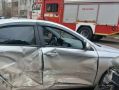 В Калуге на Платова столкнулись два легковых автомобиля