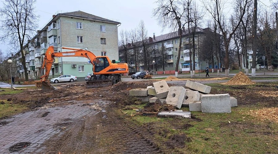 В Людинове благоустроят сквер Тружеников тыла