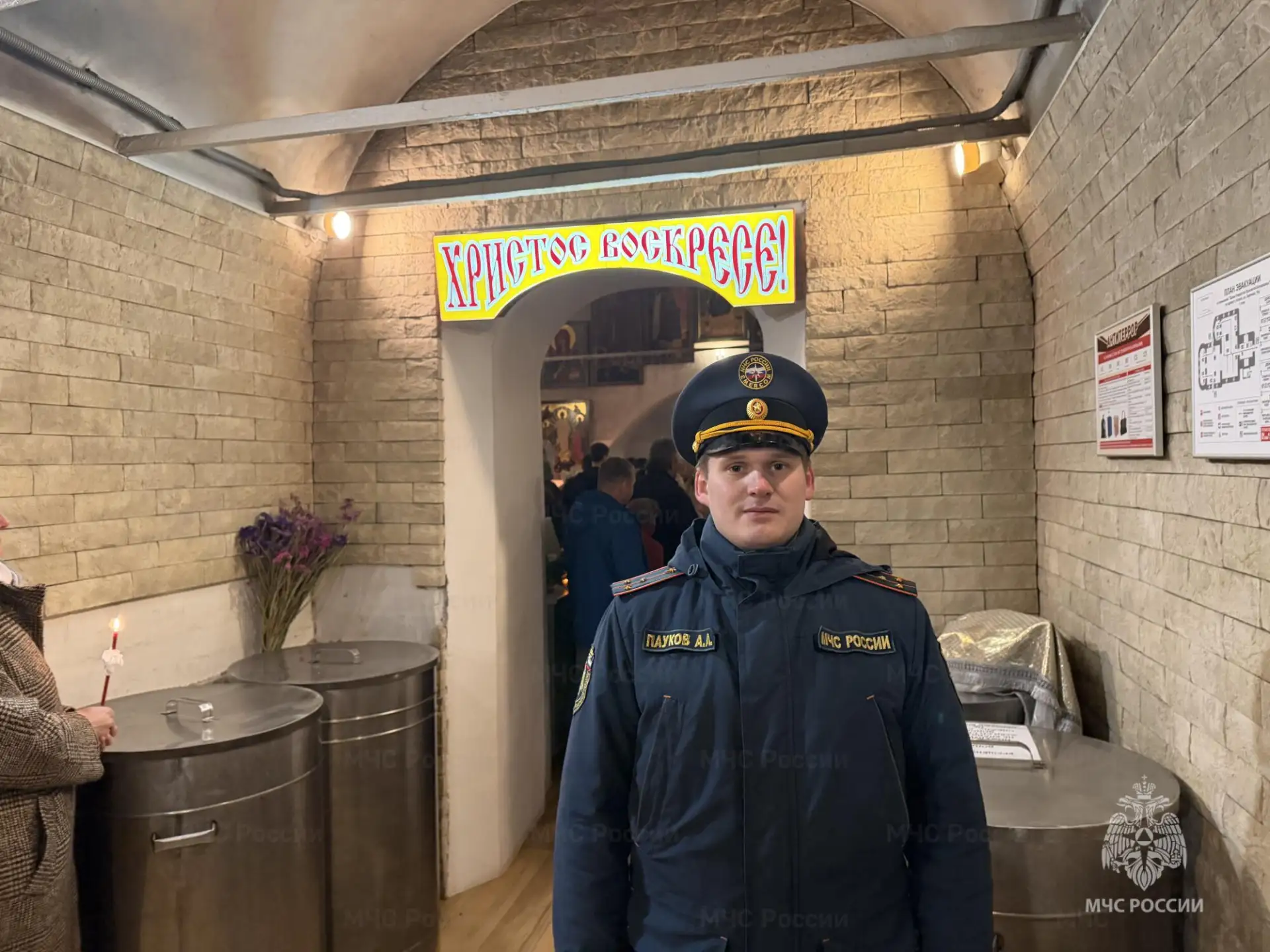 Сотрудники МЧС на страже храмов Калужской области