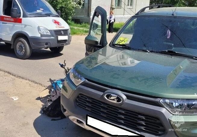 В Людиново питбайк попал под «Ниву»