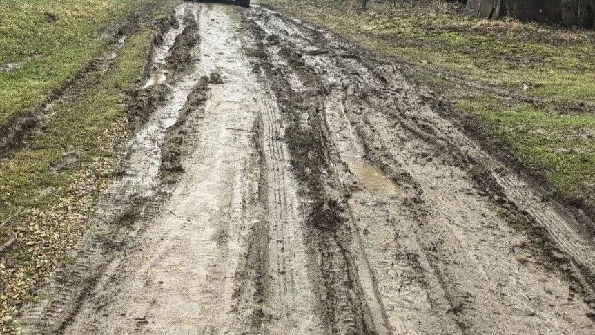 В деревне Коровкино размытую дорогу будут спасать гравием