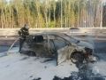 Огонь уничтожил автомобиль и дачу в Малоярославецком округе