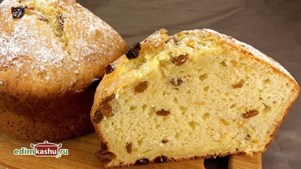 Творожный кулич за час: легкий и быстрый рецепт без дрожжей