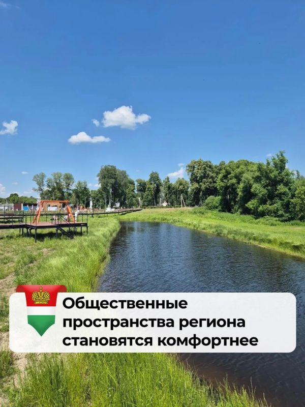 В Жиздре открыли благоустроенную набережную