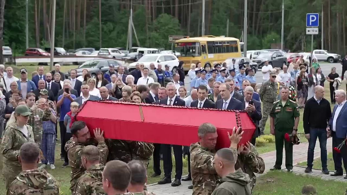 В Калужской области перезахоронили останки красноармейцев