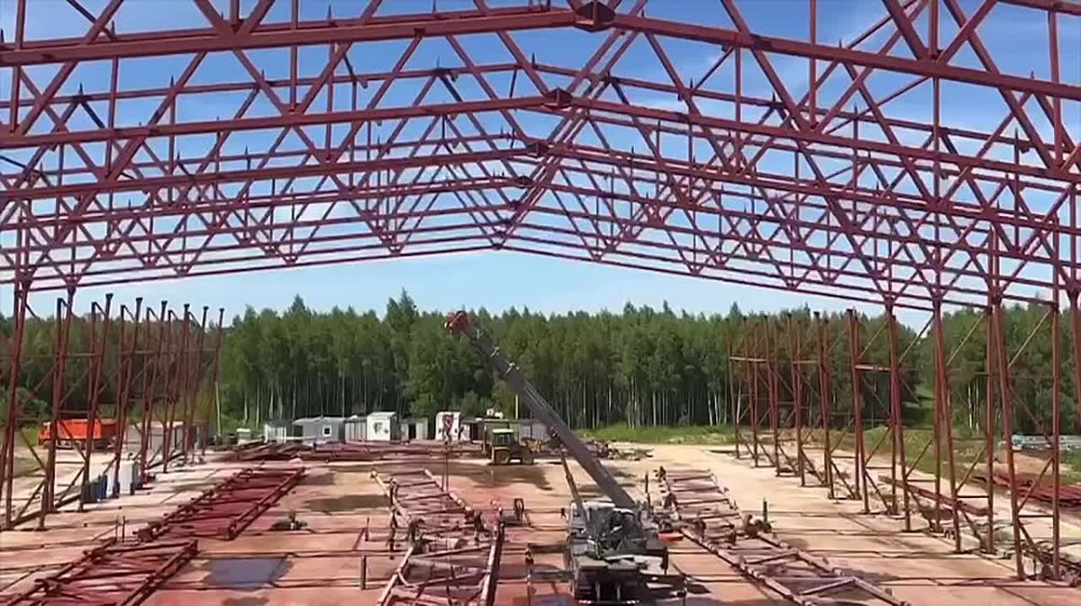 Строительство манежа «Спутник» продолжается в Калуге