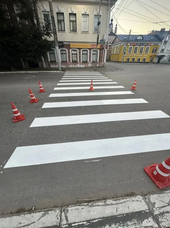В Калуге за неделю разметили несколько улиц