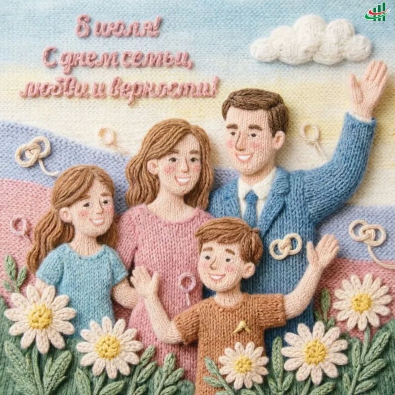 Дорогие подписчики!. От всей души поздравляем вас с Днём семьи, любви и верности! Этот светлый праздник — повод ещё раз вспомнить о самых важных ценностях: тепле домашнего очага, взаимопонимании и преданности друг другу