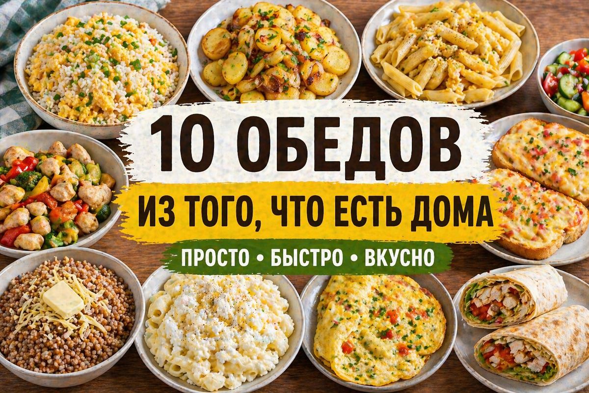 Что приготовить из того, что есть дома: простые и быстрые рецепты
