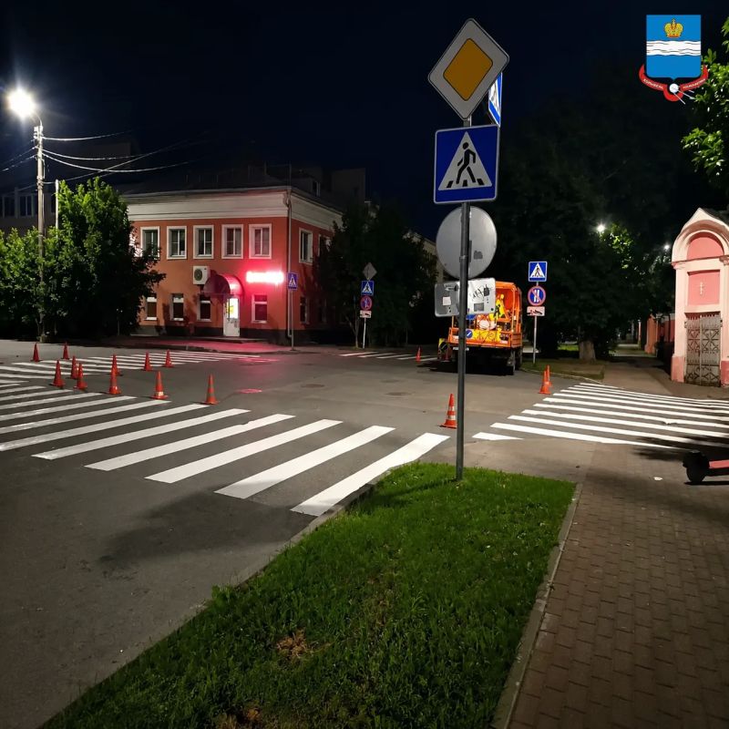 Продолжаем обновлять разметку на пешеходных переходах