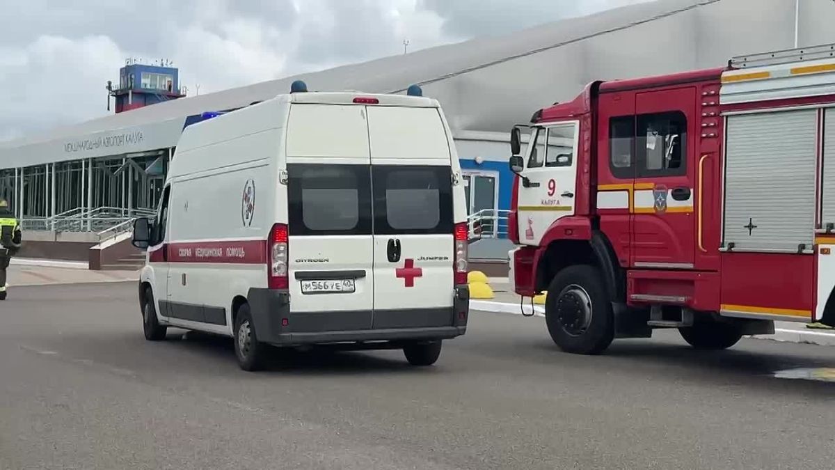 В аэропорту «Калуга» прошли плановые пожарно-тактические учения