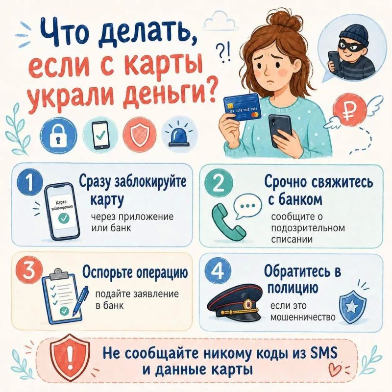Что делать, если с карты без вашего ведома списали деньги?