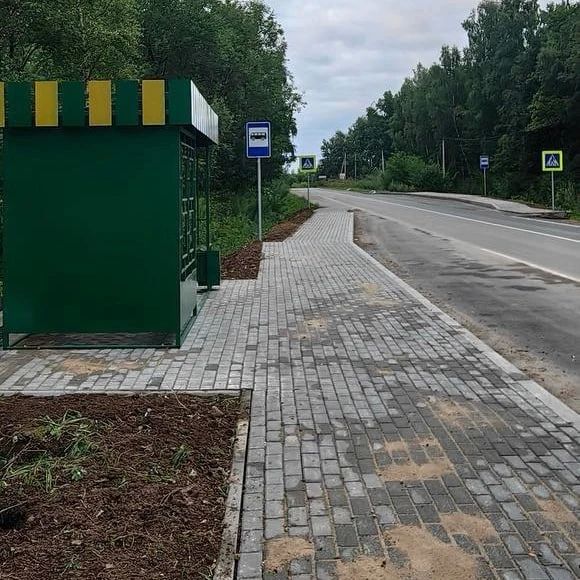 В Ферзиковском округе появилась остановка по поручению губернатора