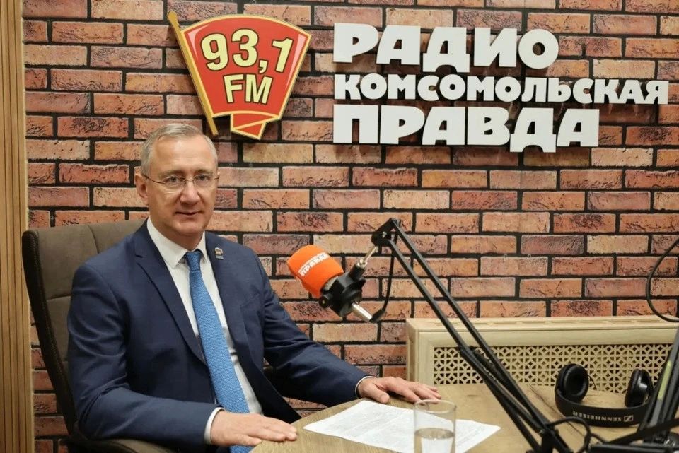 Глава Калужской области Владислав Шапша дал эксклюзивное интервью в прямом эфире радио «Комсомольской правды – Калуга»