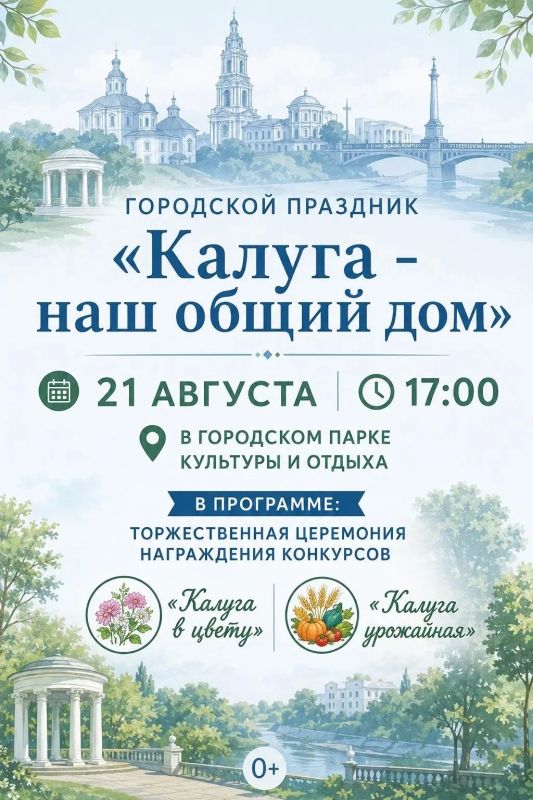Калужан приглашают на городской праздник «Калуга — наш общий дом»