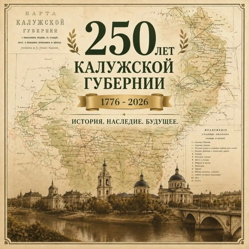Сегодня Калужской губернии – 250 лет!