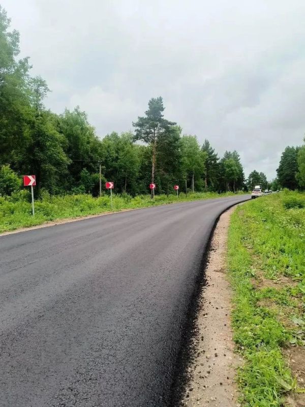 Завершаем ремонт дороги Лапшинка - Кабицыно в Боровском округе Завершаем ремонт дороги Лапшинка - Кабицыно в Боровском округе