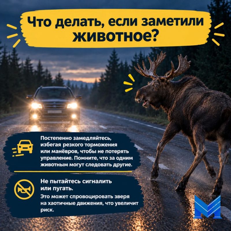 Внимание: на дорогах— лоси! Внимание: на дорогах— лоси!