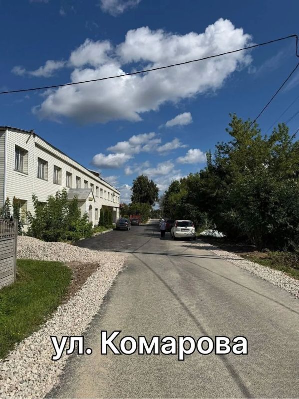 Новый асфальт уложили в Товаркове и Кондрове Новый асфальт уложили в Товаркове и Кондрове