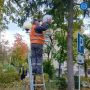 В городе продолжается ремонт уличного освещения