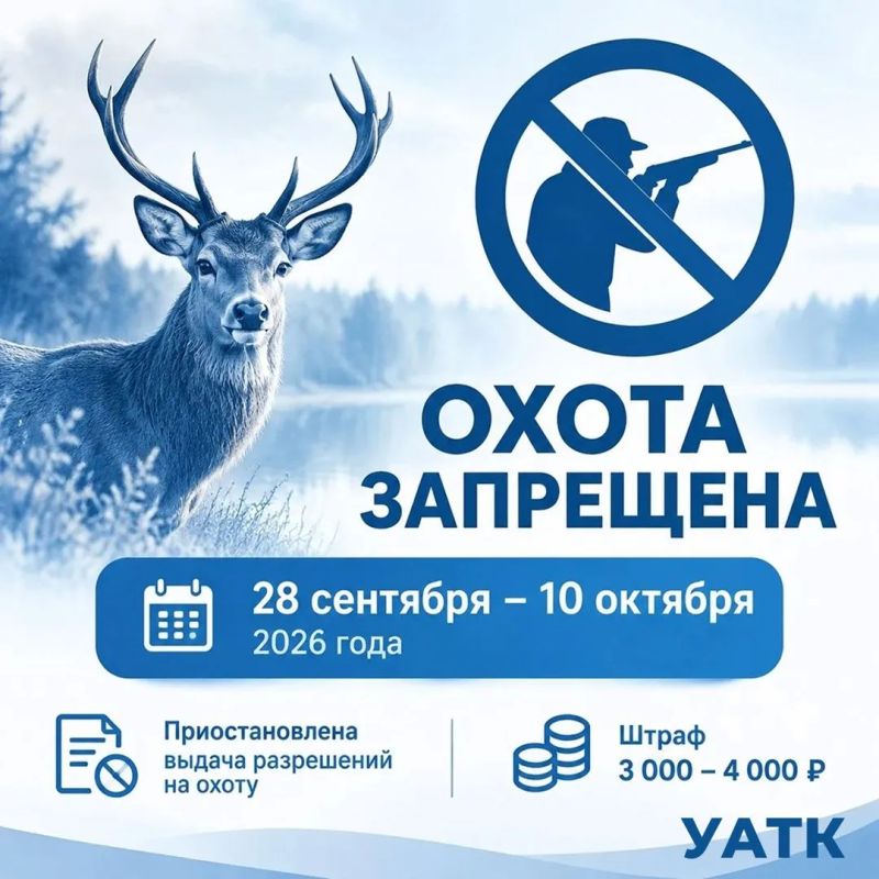 Напоминаем: в Калужской области продолжает действовать запрет на охоту