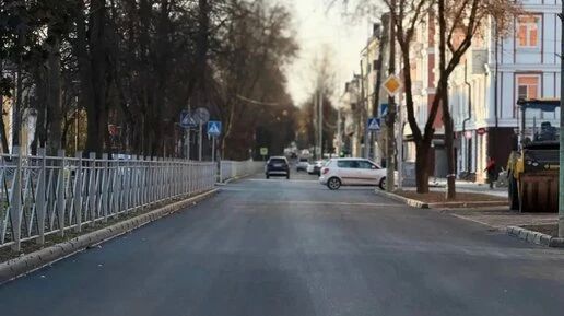 Новый асфальт появился на улице Чичерина в Калуге