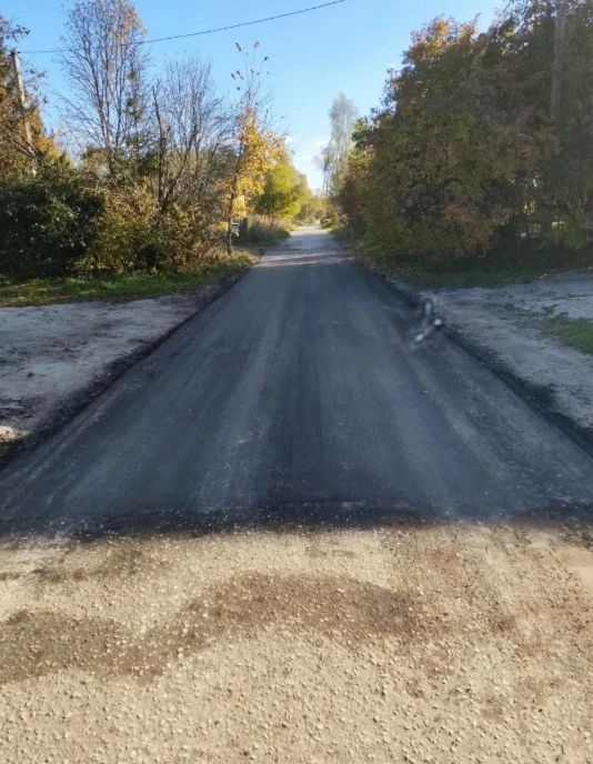 Дороги отремонтировали в двух пригородах Калуги