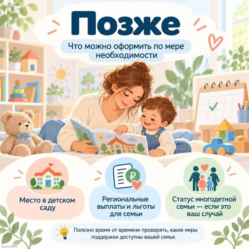 После рождения ребёнка у родителей появляется много новых забот – оформление документов и мер поддержки легко отложить «на потом» После рождения ребёнка у родителей появляется много новых забот – оформление документов и мер поддержки легко отложить «на потом»